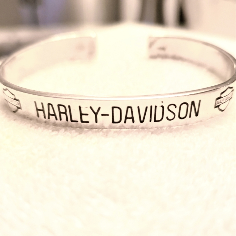 Harley Davidson sterling cuff bracelet